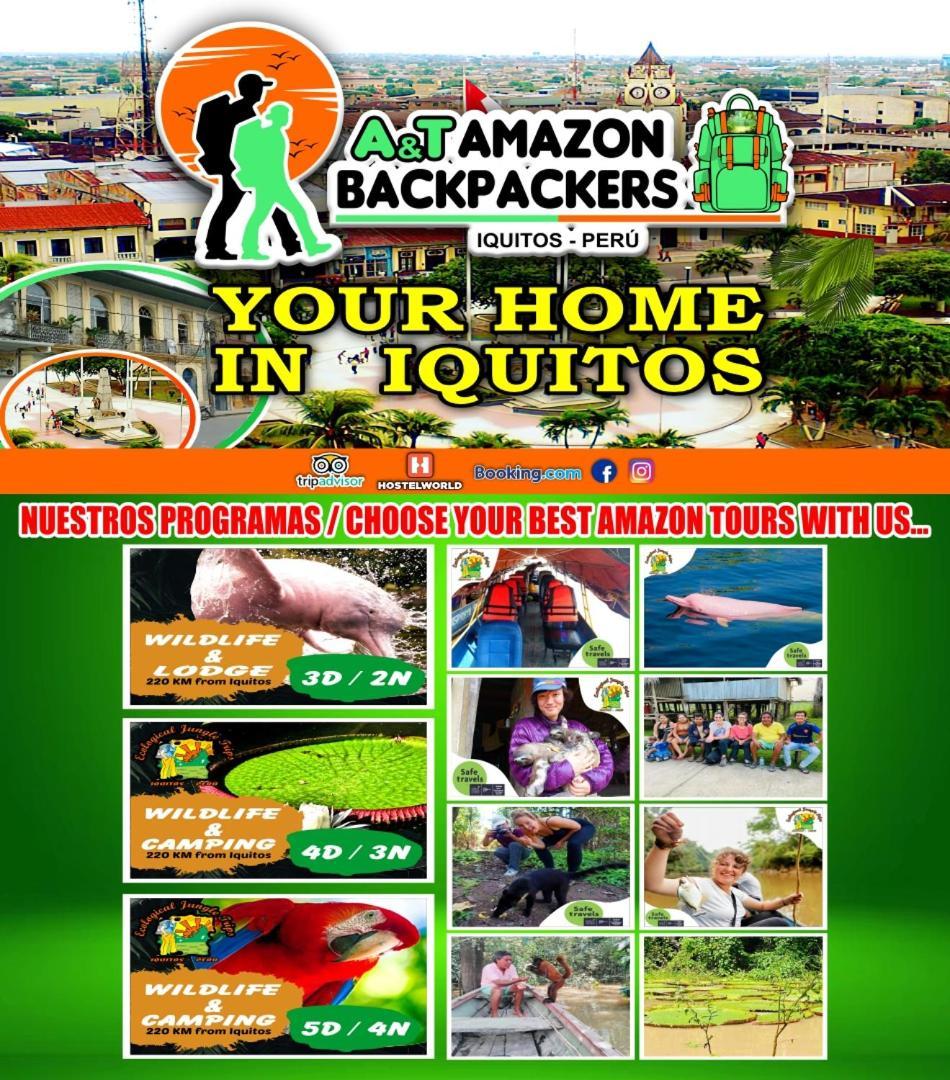 A&T Amazon Backpacker'S Bed and Breakfast Iquitos Exteriör bild